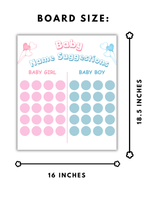 Baby Name Suggestions Board (Circle)