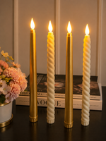 Tapered Candles Combo - Gold and Spiral