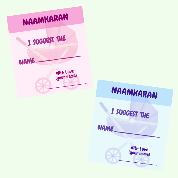 NaamKaran Baby Shower Cards - The Decor Cycle