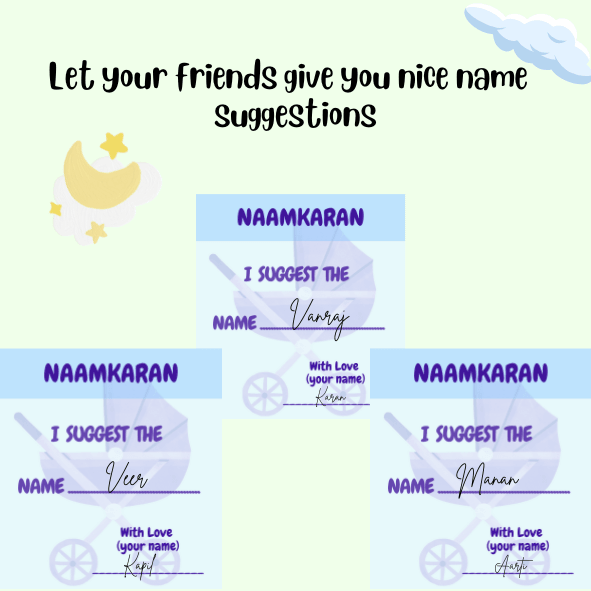 NaamKaran Baby Shower Cards - The Decor Cycle