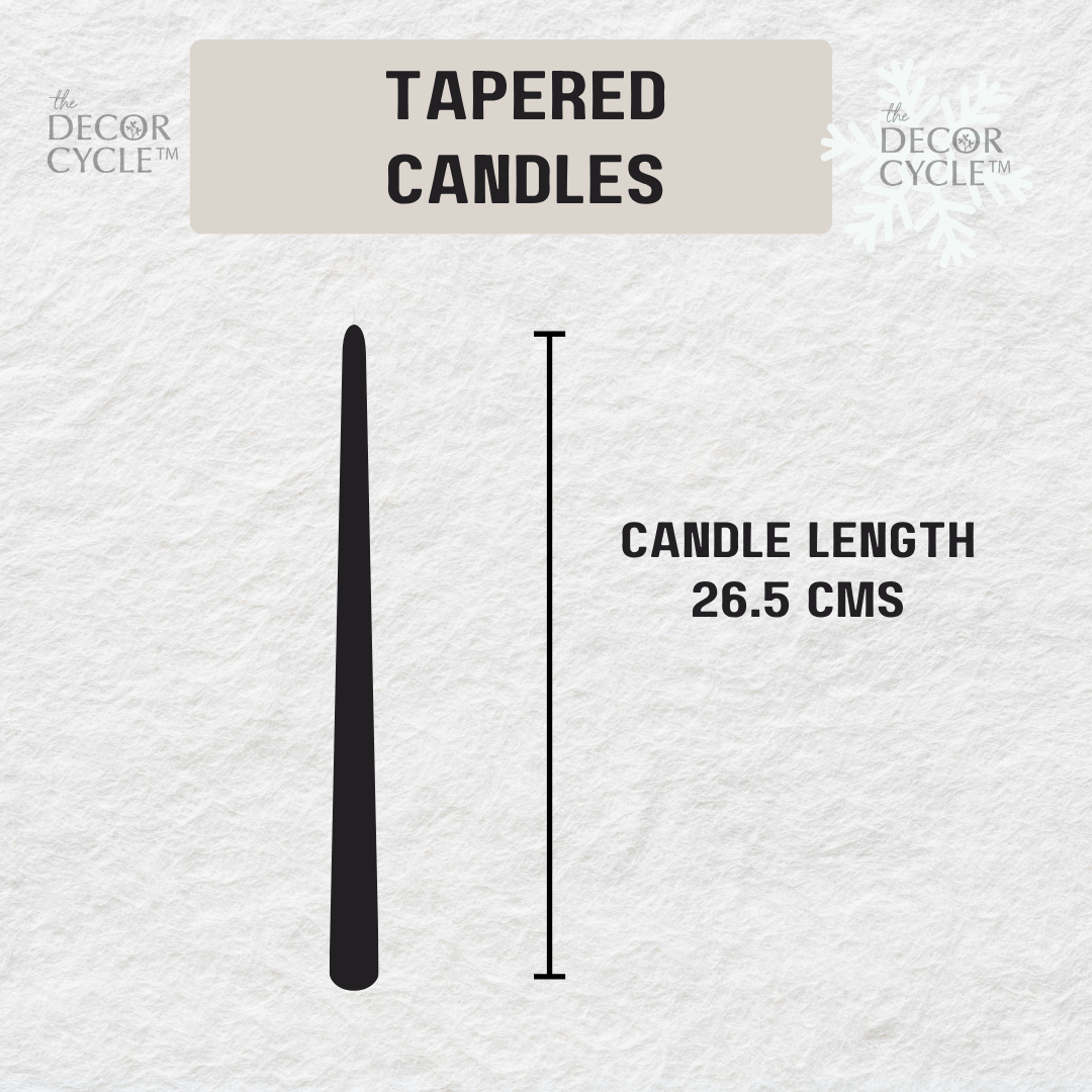 Silver and Gold Tapered Candles Combo