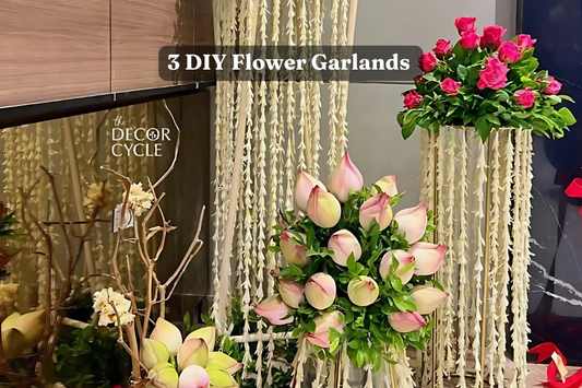3 Flower Garlands/Bouquets you can make on your own