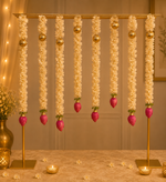 Lotus Tassels Pooja Decor Set