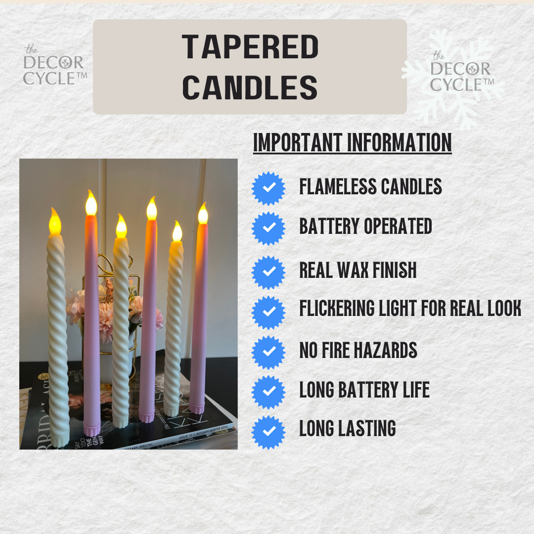 Pink and Spiral Candles Combo
