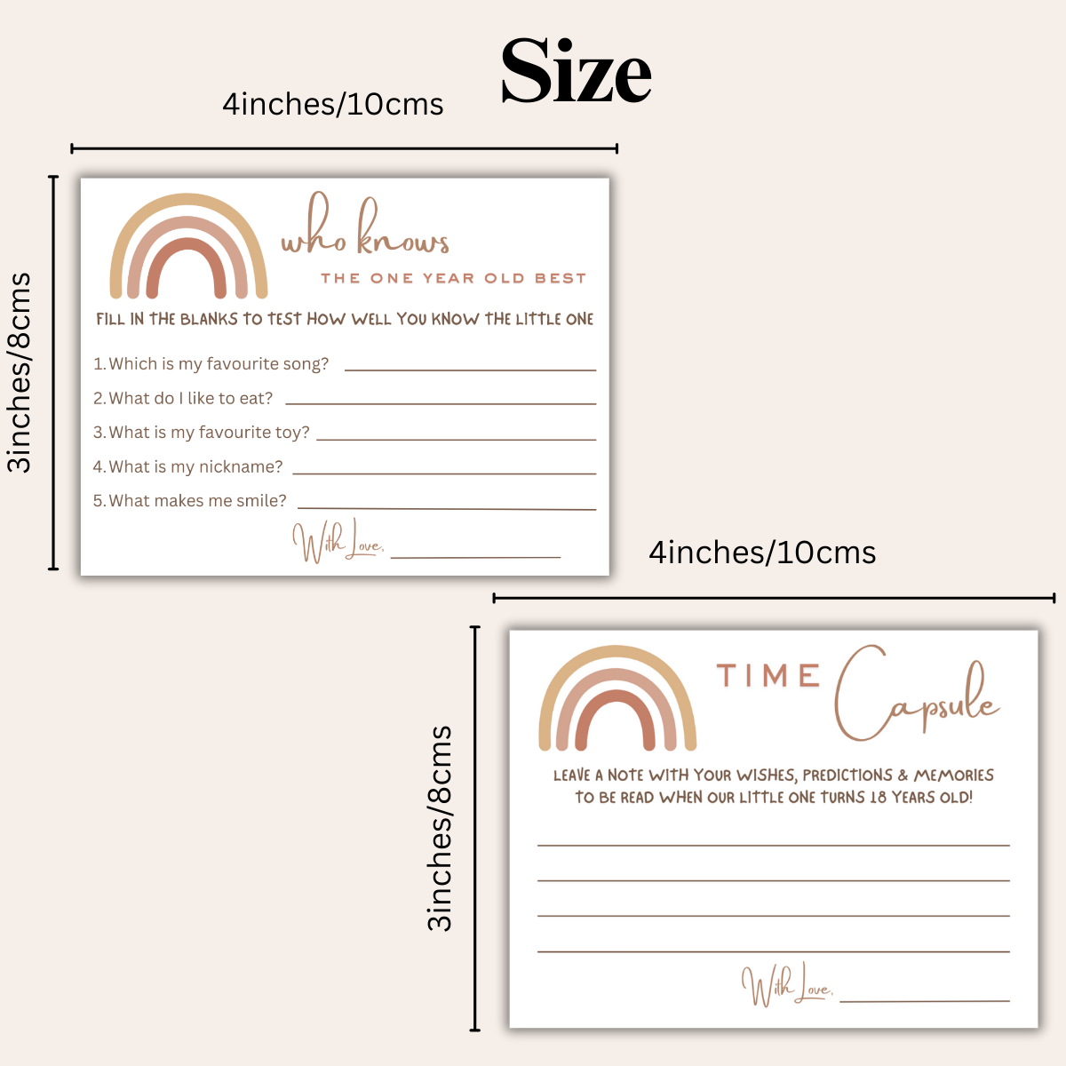 Who Knows the One Year old the Best? and Time Capsule Cards Combo - The Decor Cycle