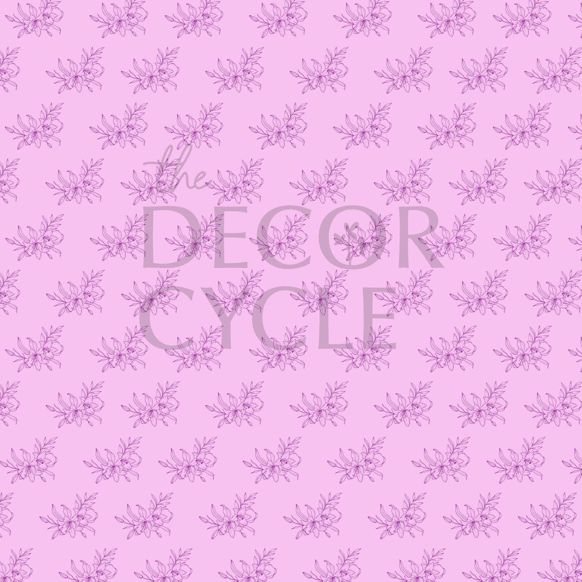 Purple Floral Floor Covering - The Decor Cycle