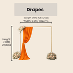 Orange Drape (Crepe)