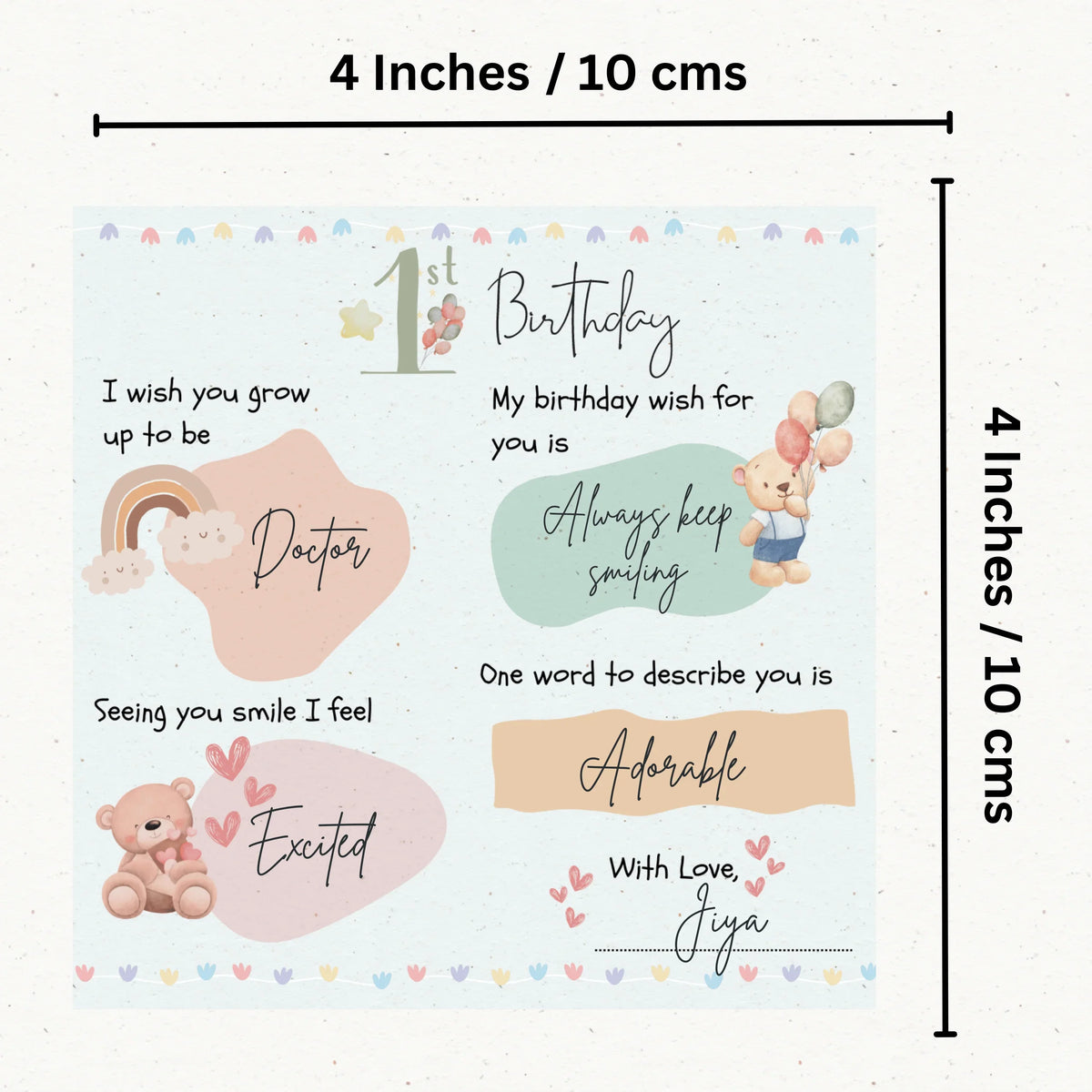 First Birthday Cards - The Decor Cycle