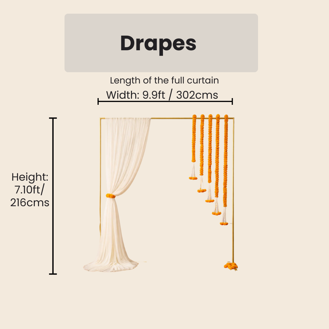 Off White Drape Georgette Material