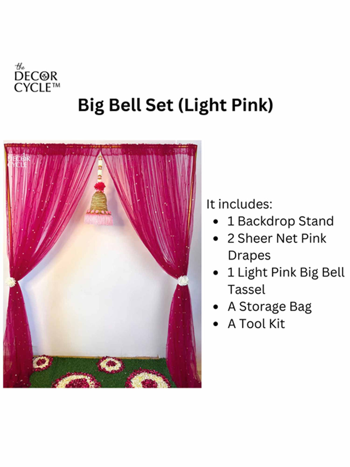 Big Bell Set (Light Pink) - The Decor Cycle