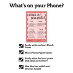 What's in your Phone