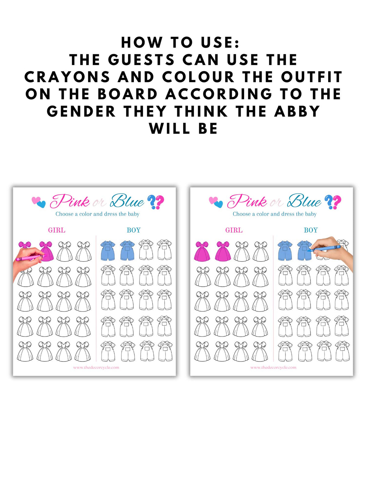 Color the Baby's Outfit Board