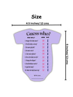 Guess Who Cards (Romper Shape)