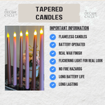 Pink Tapered Candles Combo