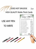 Guess Who Mr. or Mrs Cards - The Decor Cycle