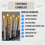 Rose Gold and Spiral Candles Combo