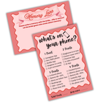 Memory Cards and What's on your Phone Combo