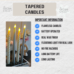 Silver and Spiral Candles Combo