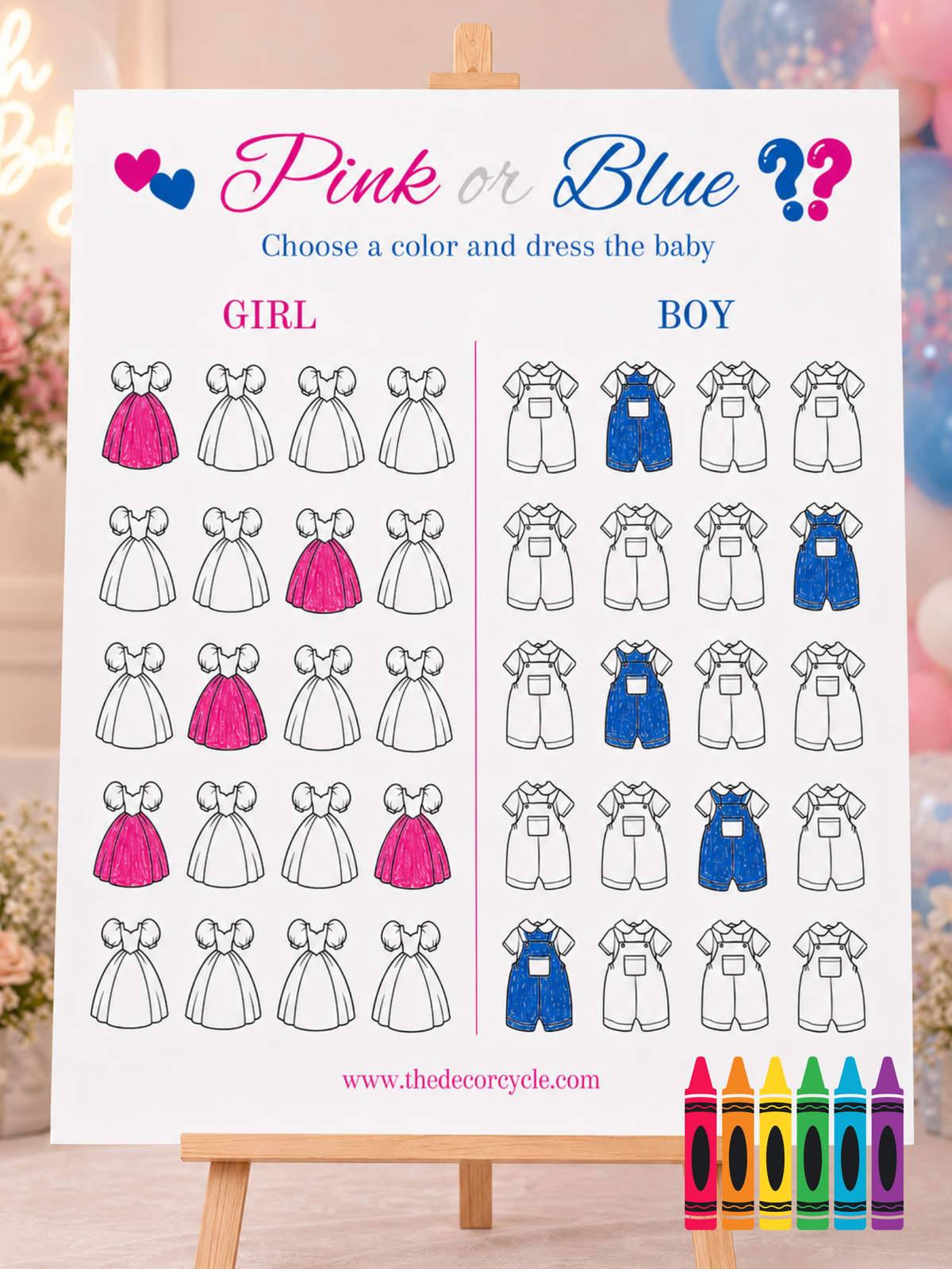 Color the Baby's Outfit Board