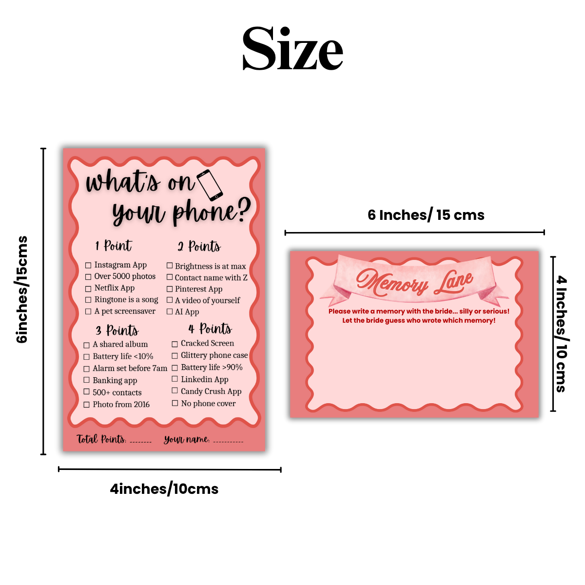 Memory Cards and What's on your Phone Combo