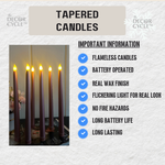 Rose Gold Tapered Candles