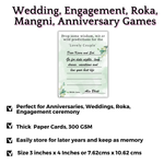 Wisdom, Wit or Prediction Cards for the Couple (Floral Theme)