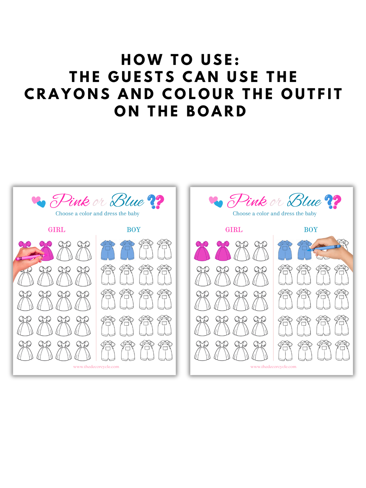 Color the Baby's Outfit Board