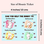 Housie/Tambola/Bingo Tickets Bunny Theme - The Decor Cycle