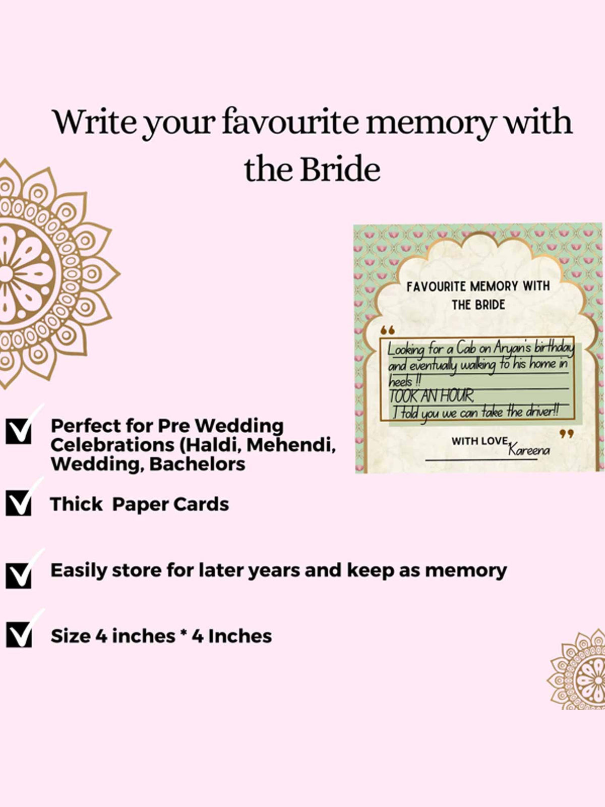 Favorite Memories with Bride - The Decor Cycle