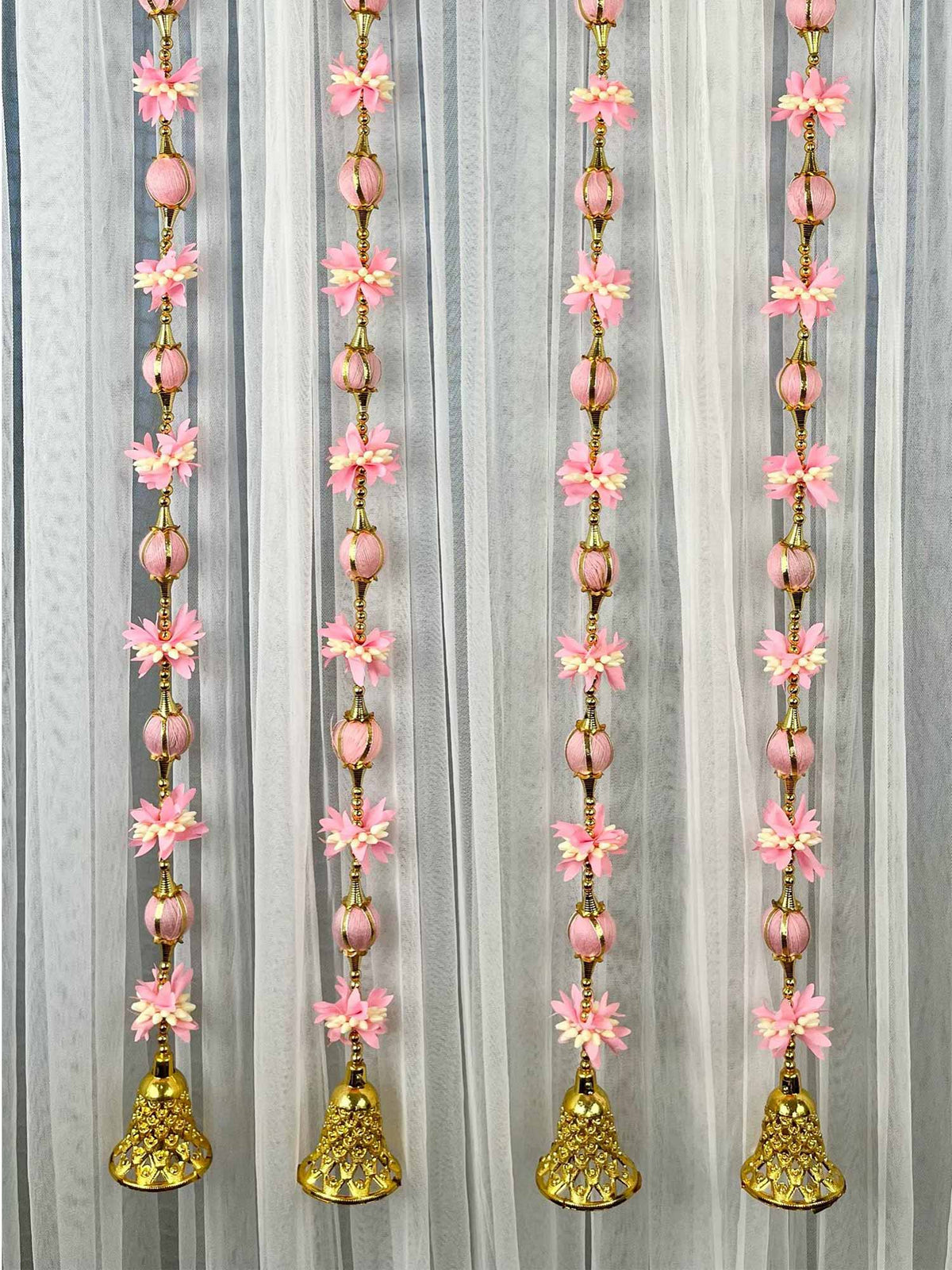 Pink, White & Gold Tassels - The Decor Cycle