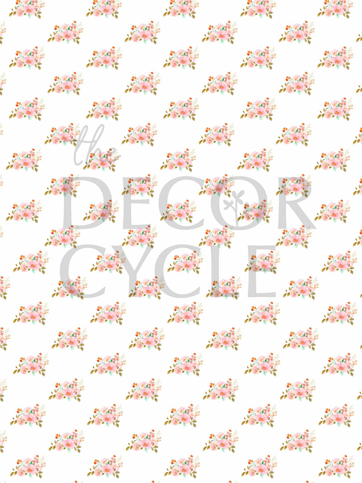 Pink Floral Floor Covering - The Decor Cycle