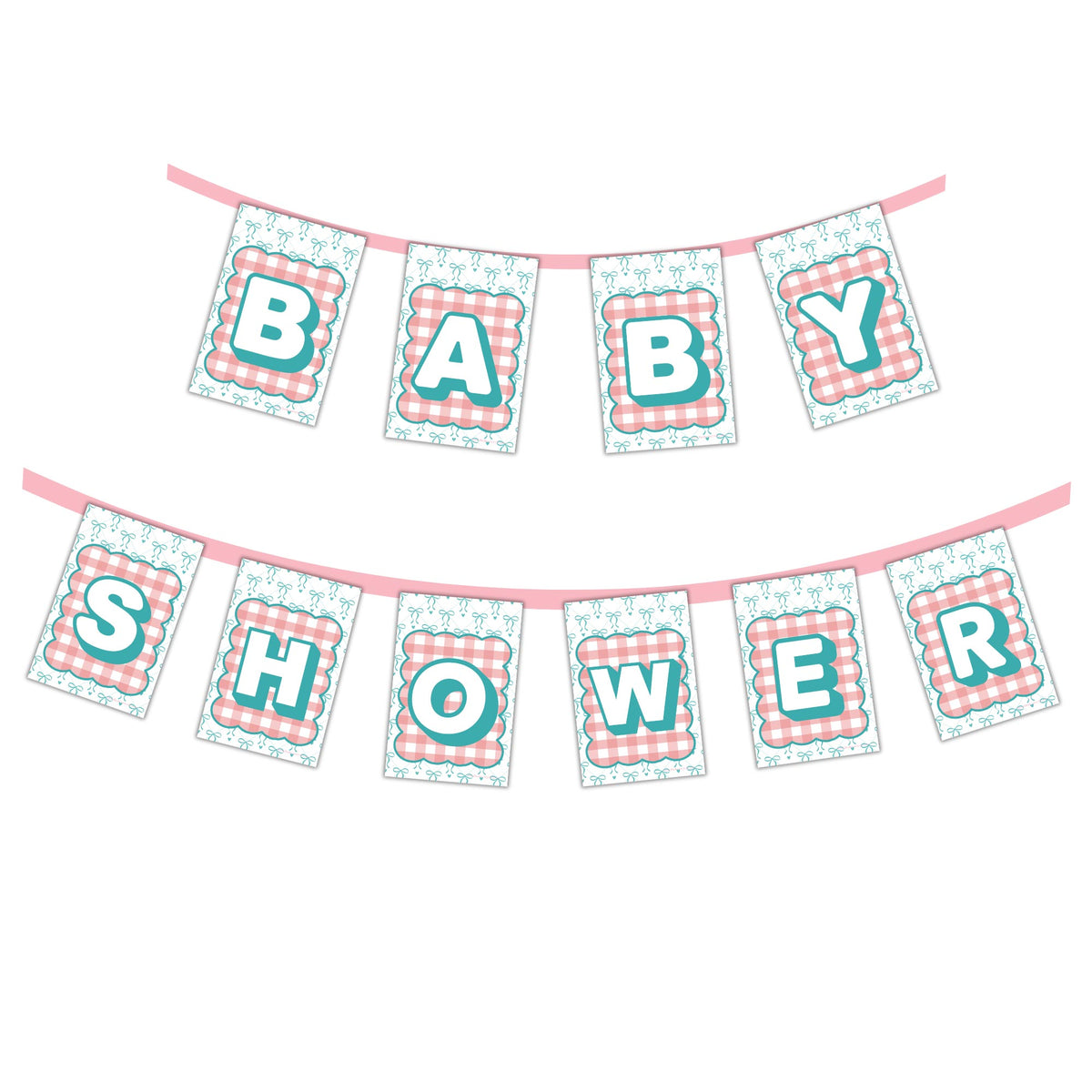 Premium Baby Shower Banner (Blue and Pink)