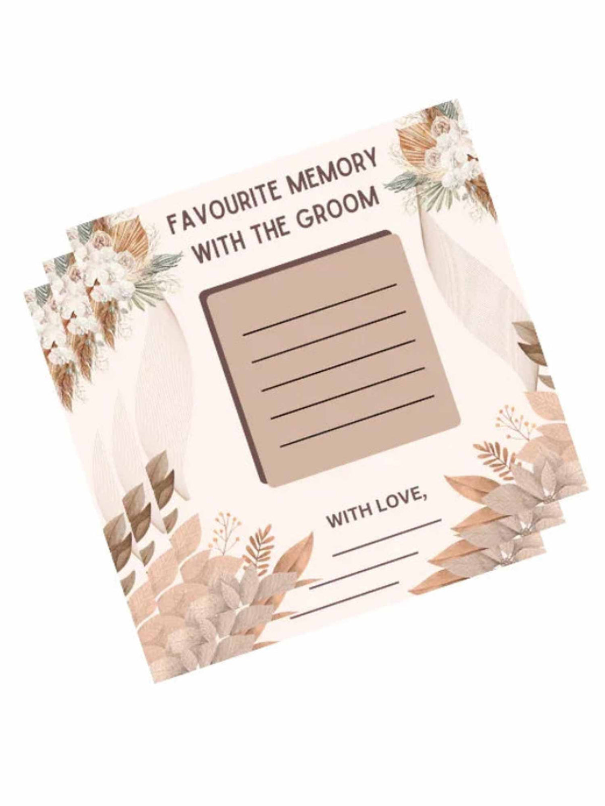 Favorite Memories with Groom, Boho Theme - The Decor Cycle