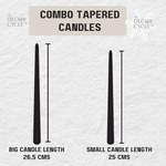 Tapered Candles Combo - Gold and Spiral