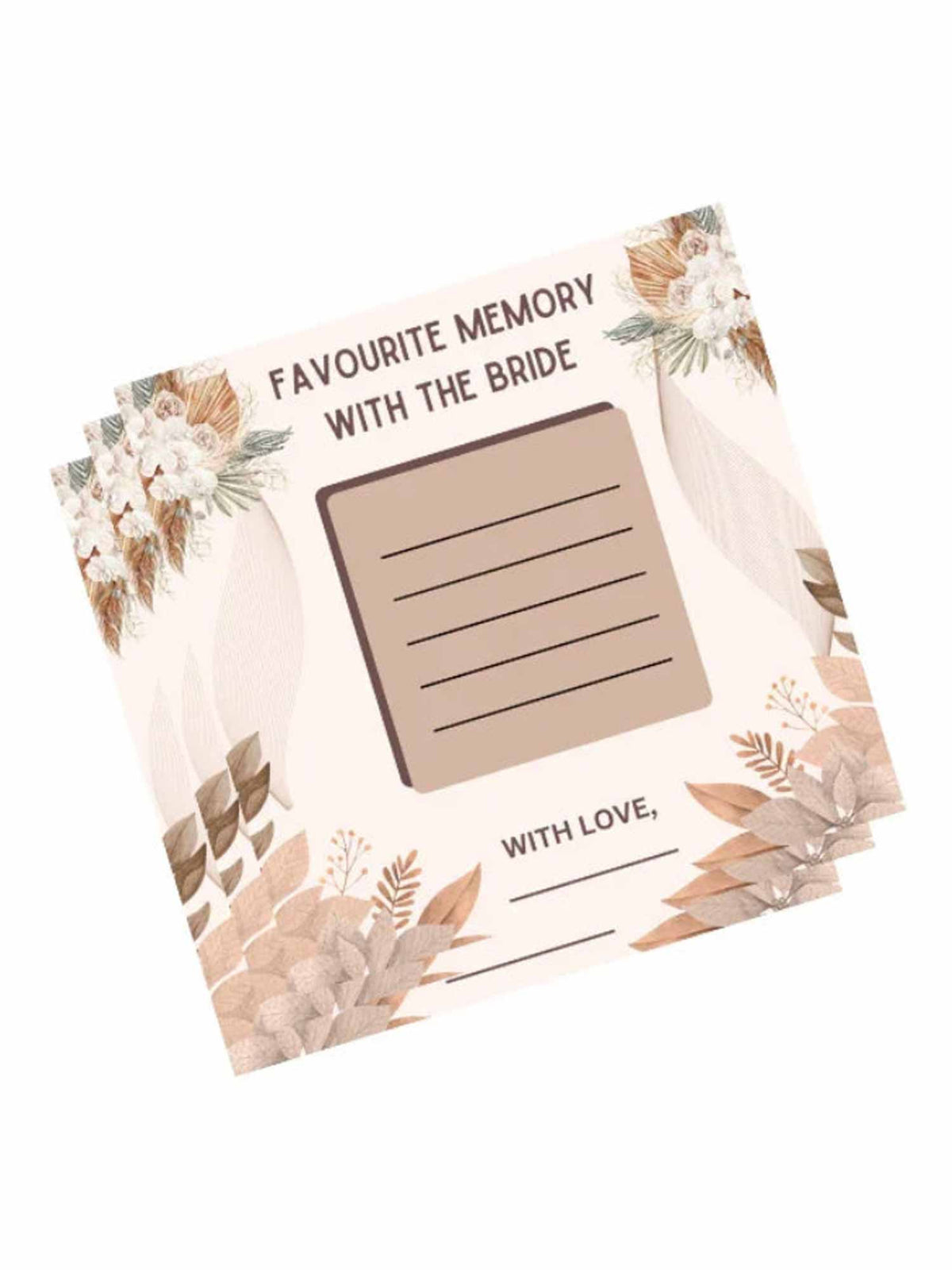 Favorite Memories with Bride, Boho Theme - The Decor Cycle