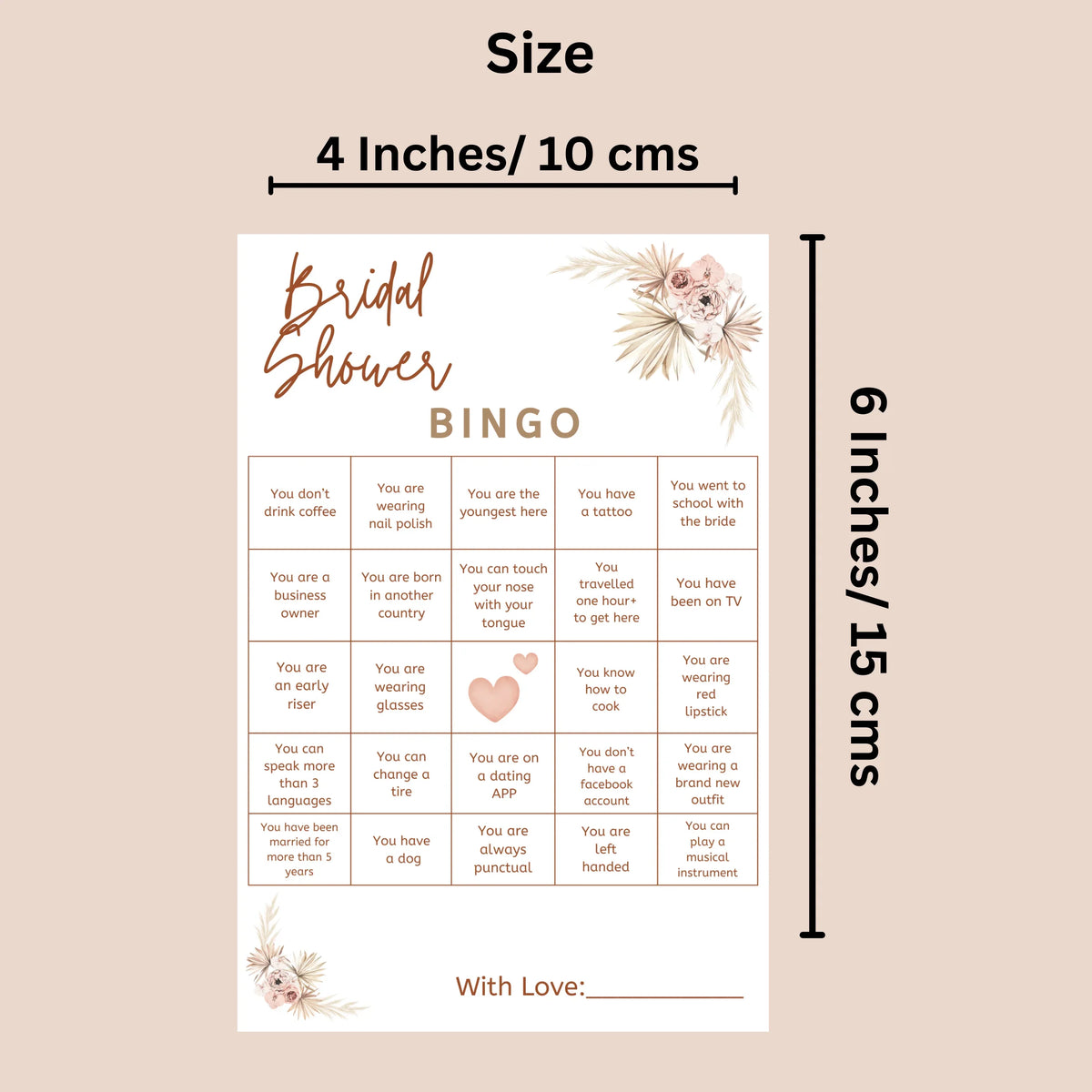 Bridal Shower Bingo - The Decor Cycle