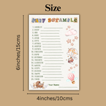 Baby Words Scramble - Boho Theme