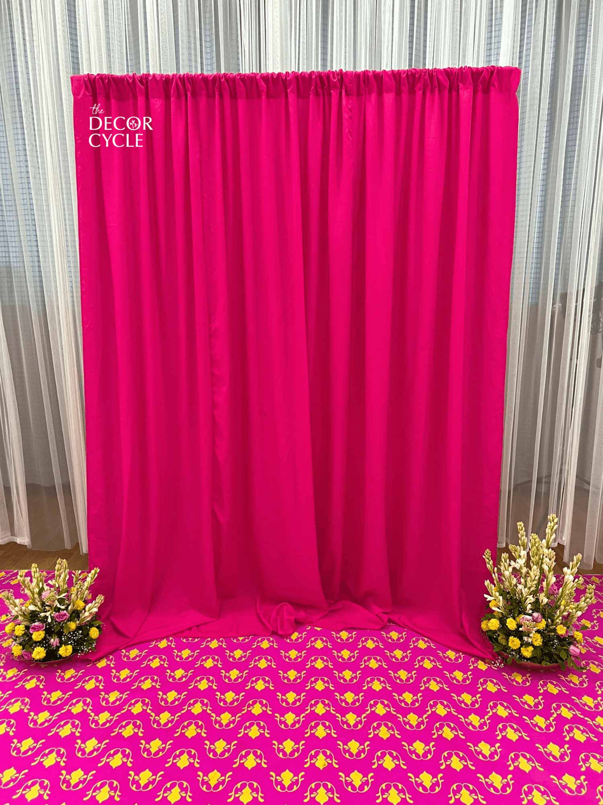 Dark Pink Drape - The Decor Cycle