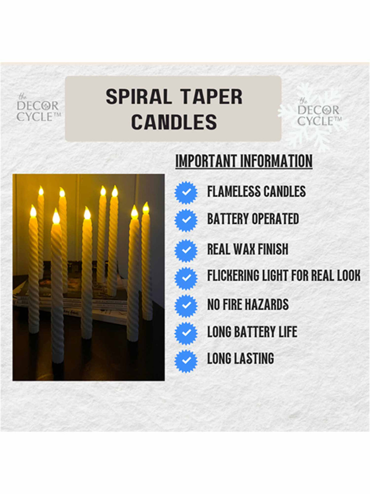 Spiral Taper Candles