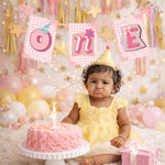 Luxury ONE Year Banner (Pink)