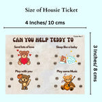 Housie/Tambola/Bingo Tickets Teddy Theme - The Decor Cycle
