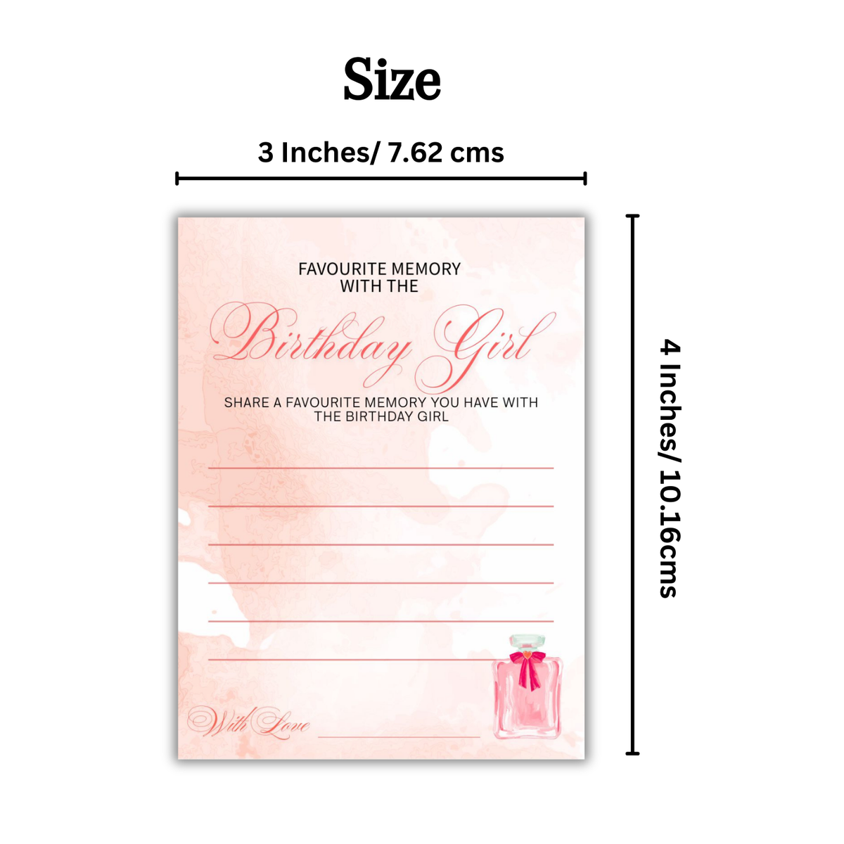 Favorite Memory with the Birthday Girl Cards