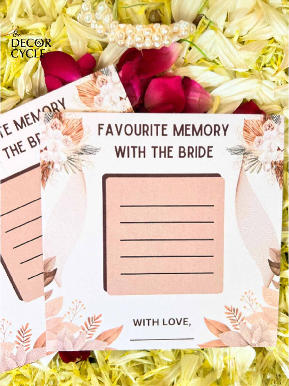 Favorite Memories with Bride, Boho Theme - The Decor Cycle