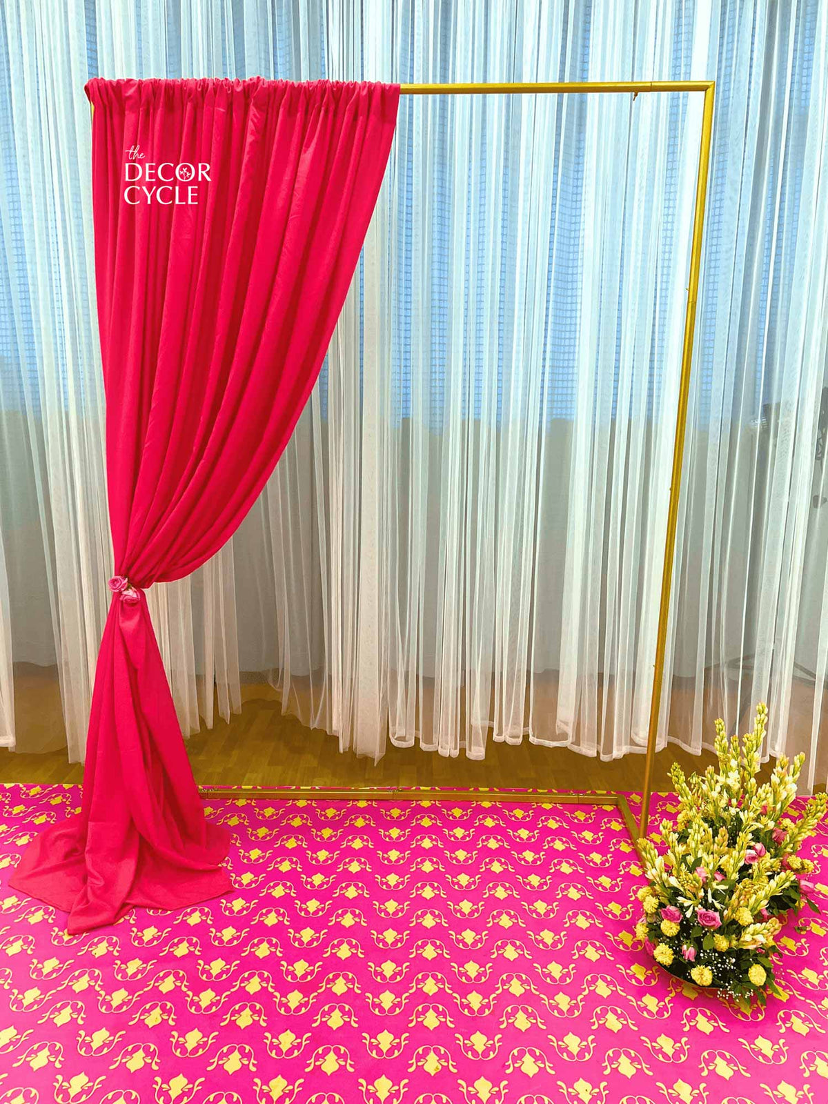 Dark Pink Drape - The Decor Cycle