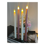 Rose Gold and Spiral Candles Combo