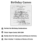 Favorite Memory with the Birthday Girl Cards