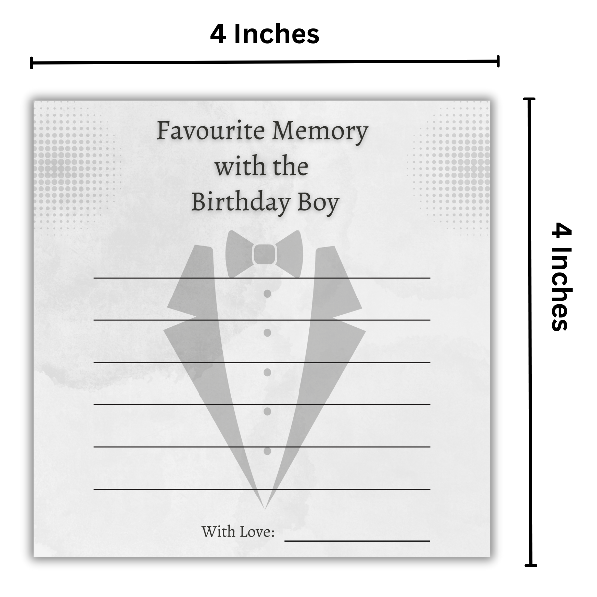 Favorite Memory with the Birthday Boy Cards