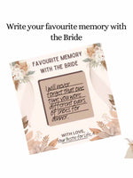 Favorite Memories with Bride, Boho Theme - The Decor Cycle