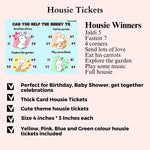 Housie/Tambola/Bingo Tickets Bunny Theme - The Decor Cycle