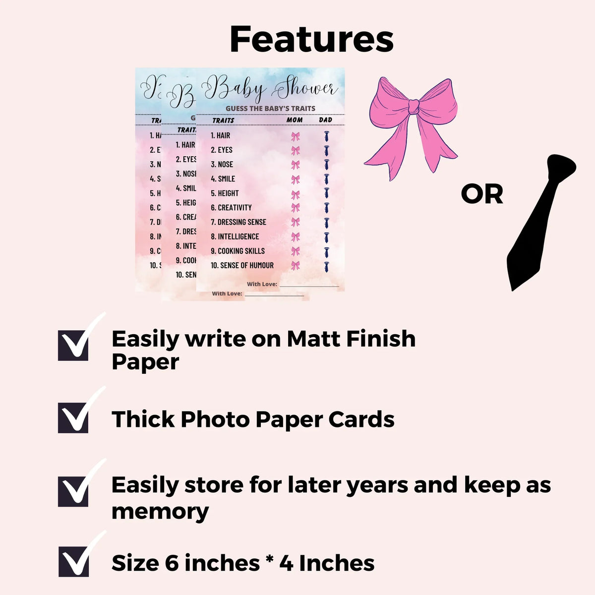 Baby Traits Card games - The Decor Cycle